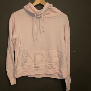 Blush pink cowl neck sweater